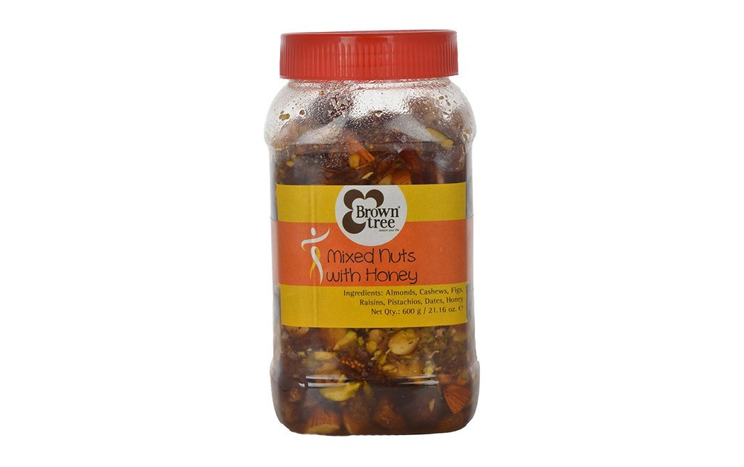 Brown Tree Mixed Nuts With Honey    Plastic Jar  600 grams